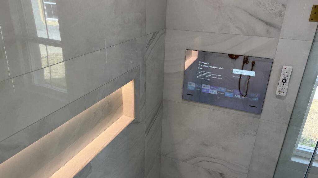 waterproof tv master shower